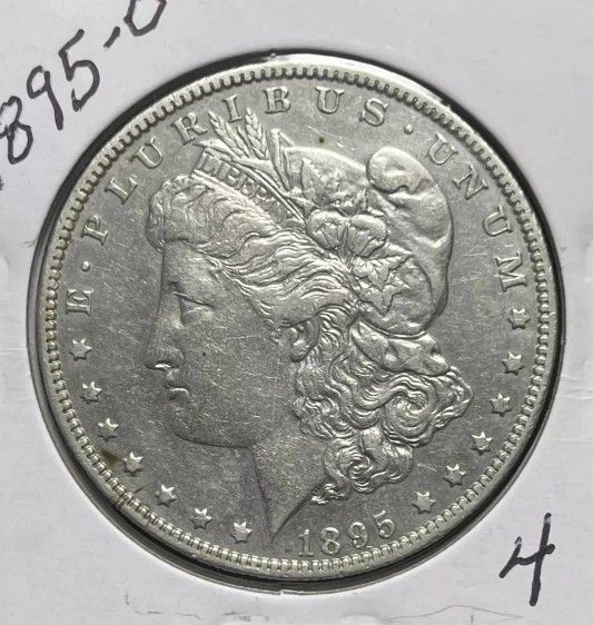 1895-O MORGAN SILVER DOLLAR, XF DETAILS