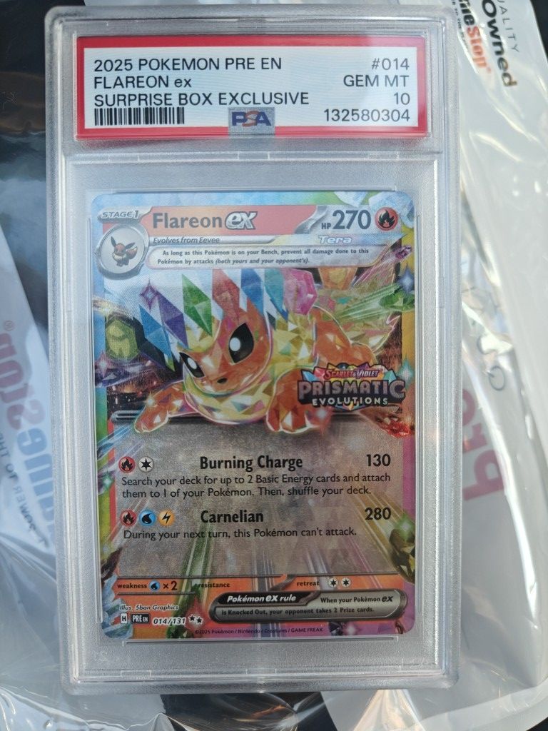 Flareon ex [Stamped] #14 Pokemon Prismatic Evolutions