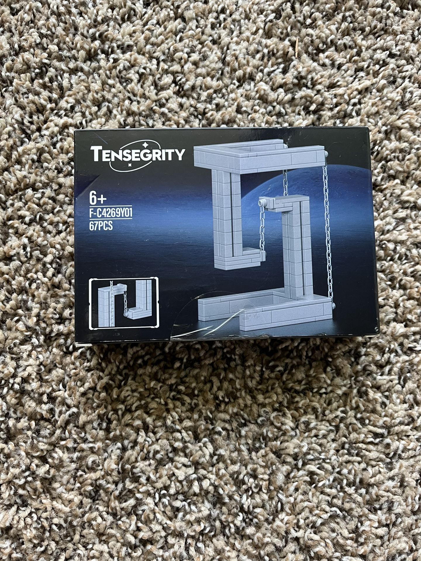 Tensegrity Sculpture Model Creative Educational Learning Physics Toy Blocks Gift - New Toys & Collectibles | Color: Silver | Size: s