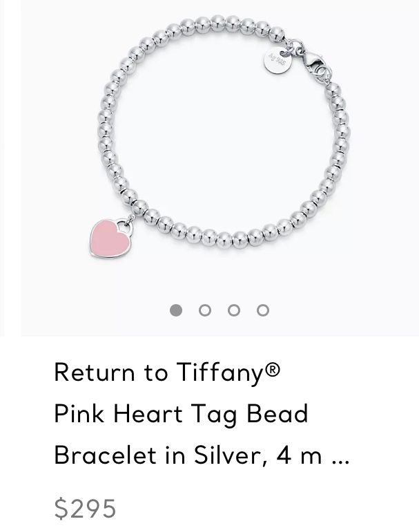 Tiffany & Co Pink Heart Bracelet