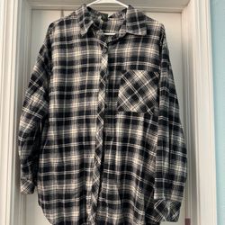 Black And White Plaid Flannel