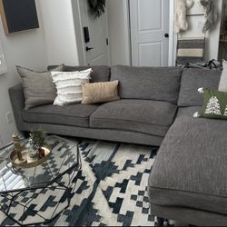 Grey Sectional Couch 