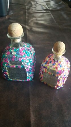 Bejeweled Patron bottles *empty*