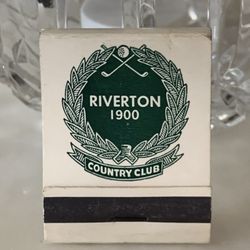 New Jersey ~ The Riverton Country & Golf Club ⛳️ Est 1900 ~ Vintage Matchbook