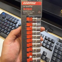 EGOFINE 1/4” Socket set