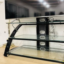 Tempered Glass TV Stand 