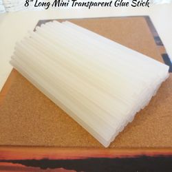 (235 Pcs for $27), 8" Long Mini 7mm (0.27 Inch) Strong Bond Clear Hot Glue Stick, Weight 4.7 Lbs