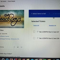 Beach Boys Tickets 
