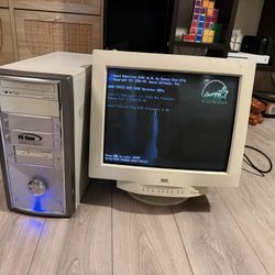 Vintage Pc And Monitor