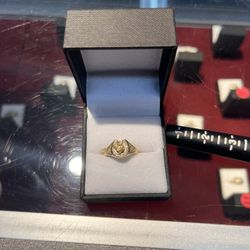 Horse Shoe Ring W Horse Head In Middle 