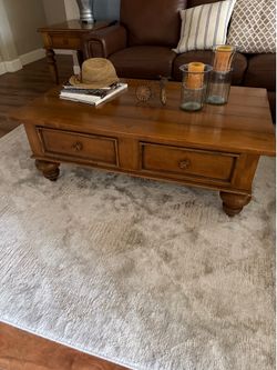 Coffee table with end table
