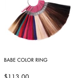 Babe Hair Extensions Color Chart Ring 
