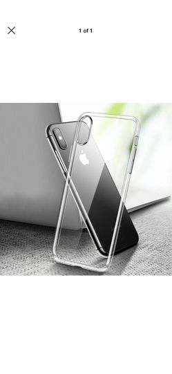 Transparent silicon case for iphone x