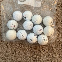 12 Assorted Golf Balls