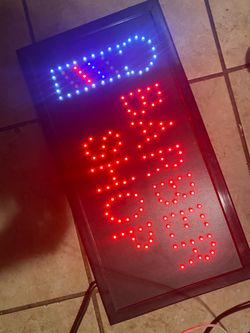 Barber shop led lights display