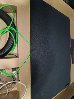 Razer Headset, Mouse Pad And Deathadder Mouse