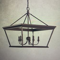 BirchLane Bronze, Caleo Lantern, Geometric Chandelier