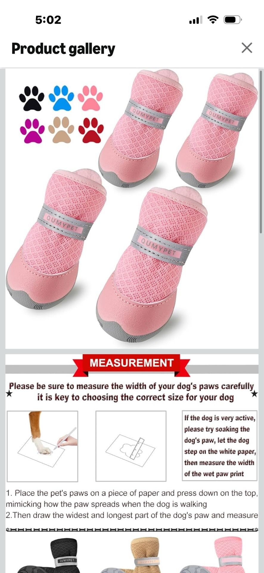 Dog shoes