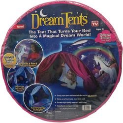 Brand New Drean Tent - Twin Size - Unicorn Fantasy 