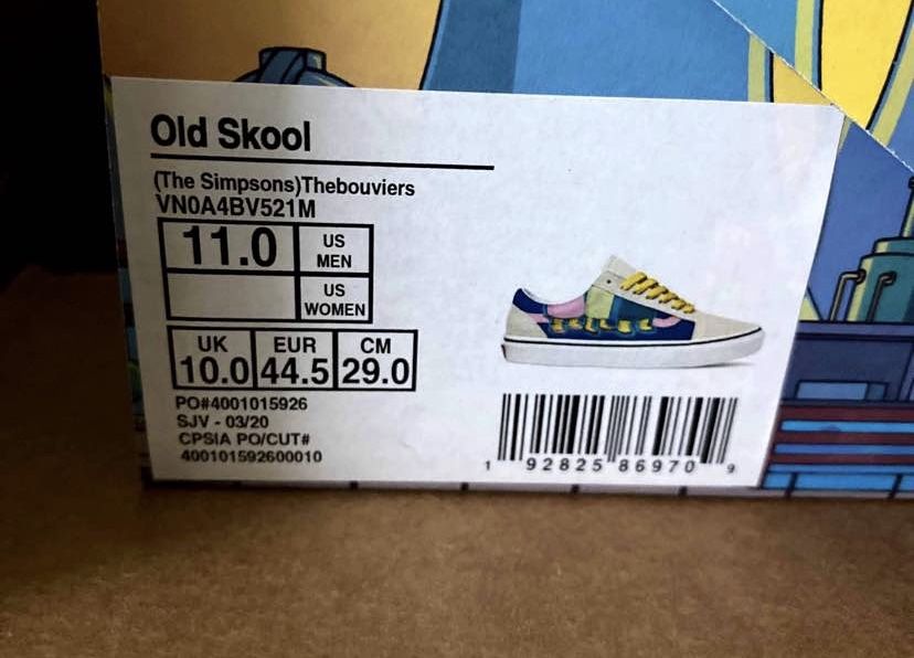 Simpson vans Old Skool