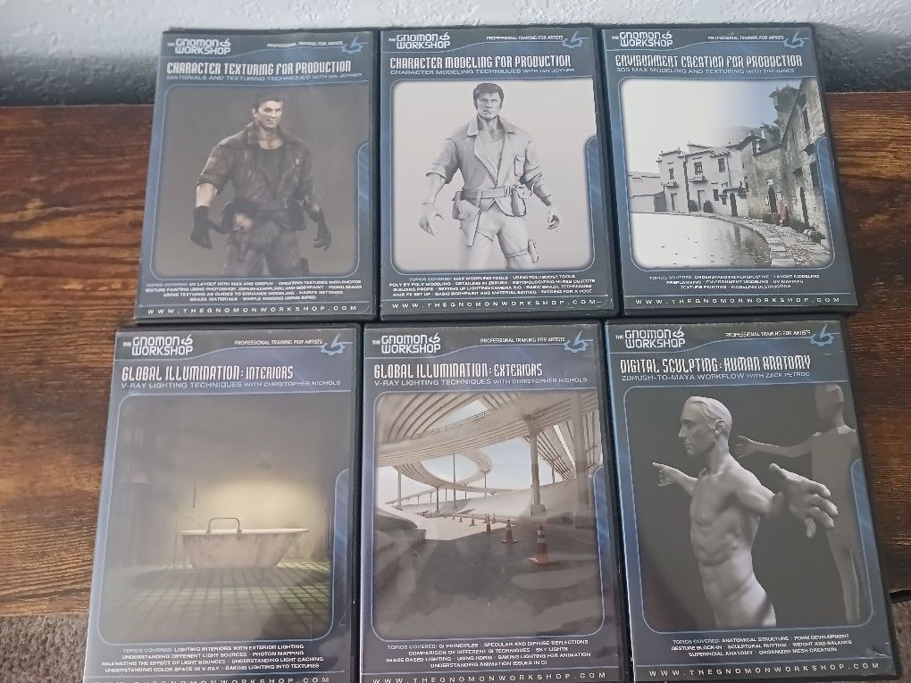 Gnomon Workshop DVD Lot 6 Zack Petroc Human Anatomy + Ian Joyner + V-Ray ●HTF