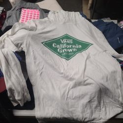 Vans Xl White Long Sleeve With Hood