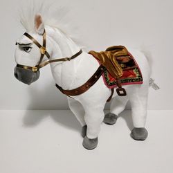 Disney Store Maximus White Horse Plush Rapunzel Tangled Medium 14"