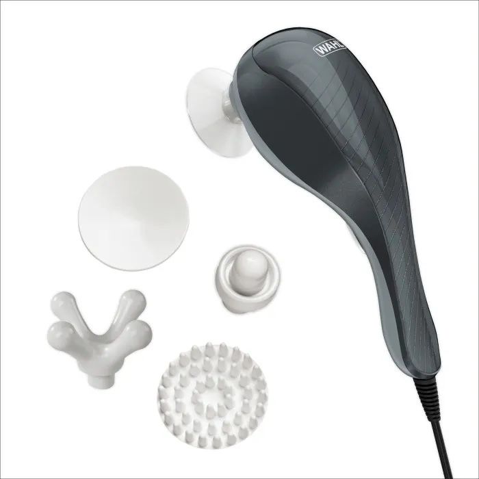 NEW In Box All Body Vibratory Hand-Held Corded Massager with Attachments
