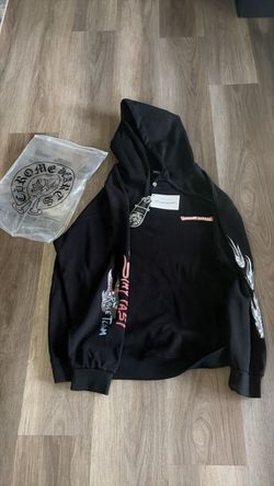 Black chrome heart hoodie
