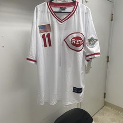 Cincinnati Reds Barry Larkin World Series stitched jersey size 2xl