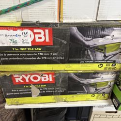 Ryobi 7” Wet Tile Saw NEW IN BOX