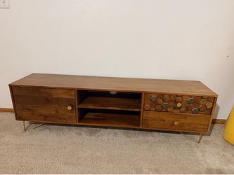 World Market Mid-Century Modern Wood TV Stand Media Console
