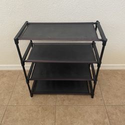 4 Tier Canvas Shoe Shelf