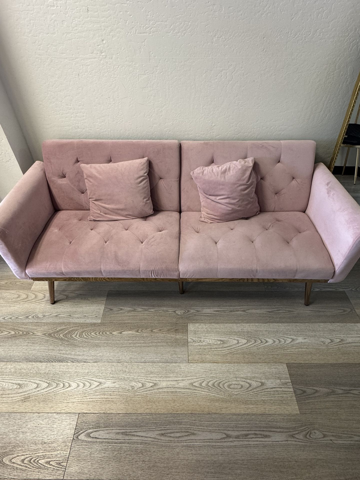 Pink Futon Couch