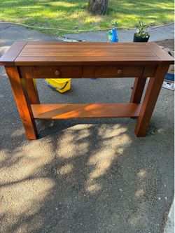 Solid Wood Entry Table