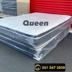 Queen Mattress Set PillowTop – Brand New –  Same Day Delivery Available 🚚