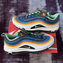 nike air max 97 green abyss illusion green sz13