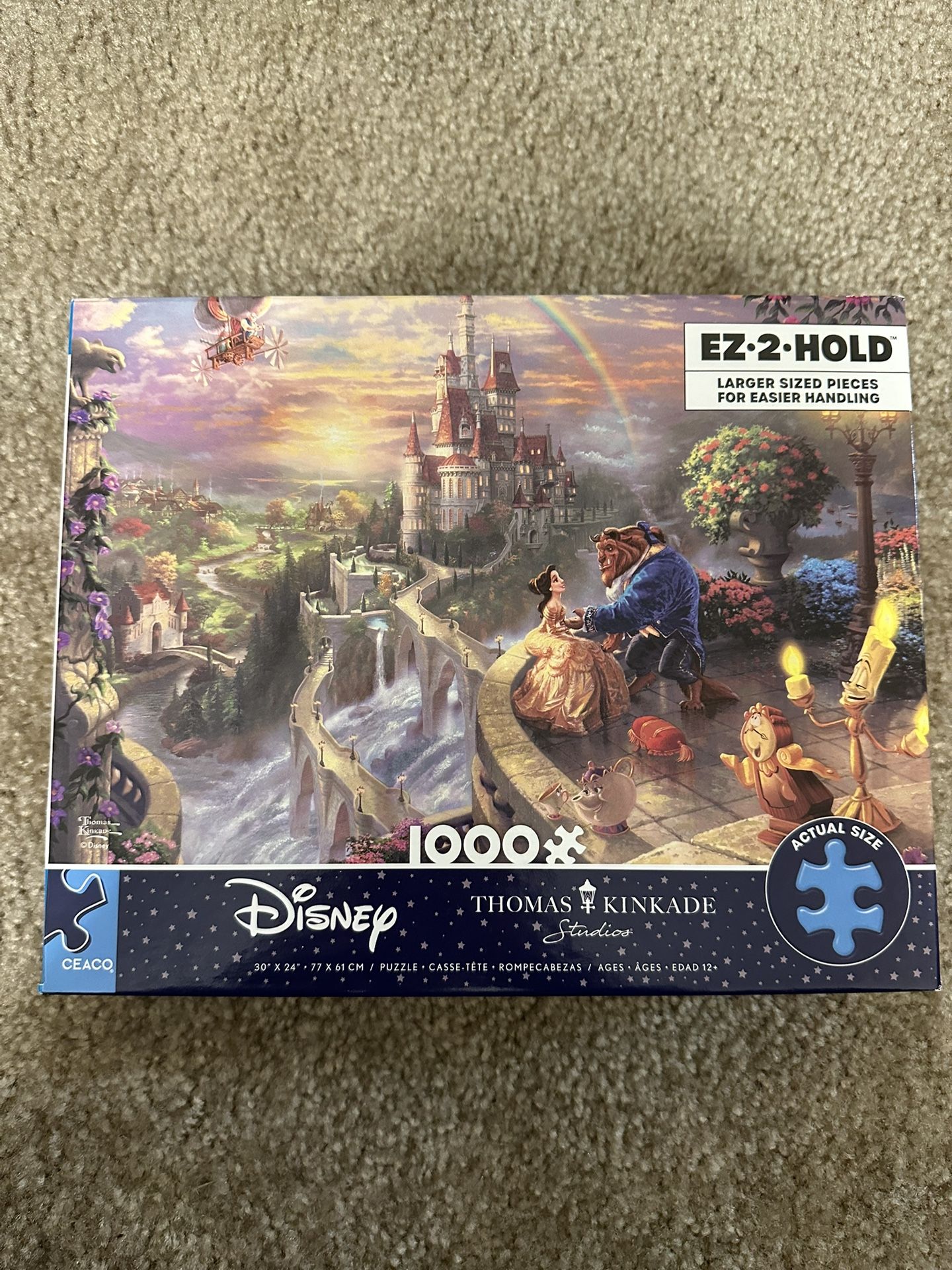 Disney Beauty and the Beast 1000 Piece Puzzle - Thomas Kinkade