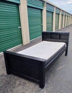 TWIN BED FRAME WITH MATTRESS