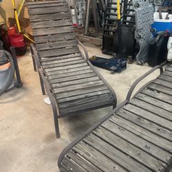 2 Adjustable Lounge Chairs