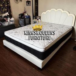 New Queen Bed Frame With Mattress 