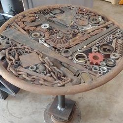 Bitchin Junk Art Table
