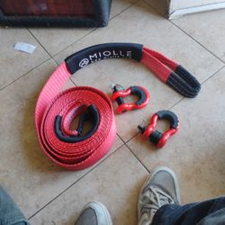 Miollé Tow Strap & (1( Eye Hooka For Ends Of Strap