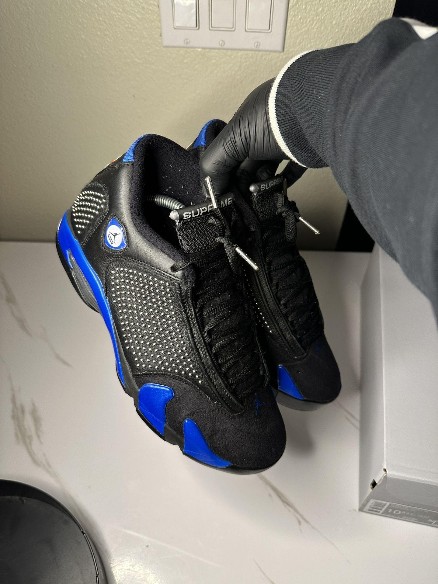 Supreme X Air Jordan 14 Retro 'Black Varsity Royal'