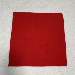 Kate Spade Red Cotton Polka Dot Square Scarf 