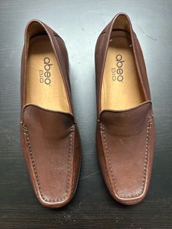 Abeo B.I.O. Brown Leather Loafers size 8