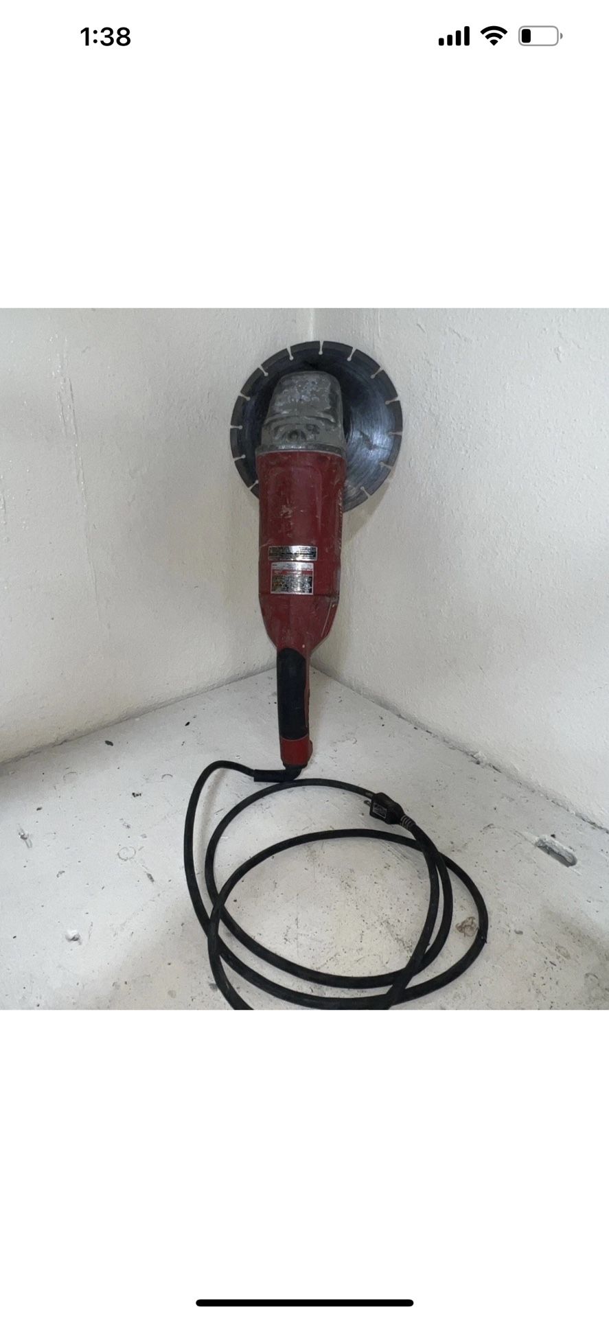 Milwaukee 6088-30 7/9" Heavy Duty Angle Grinder No Handle Or Cover
