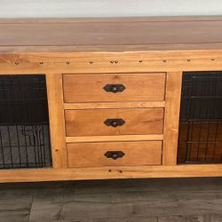 Dog/cat Crate Furniture, Brown, Rustic