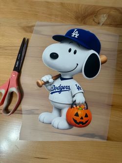 Dodger DTF prints not stickers