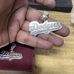 Dodgers Pendants Silver 
